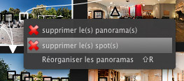 Supprimer un panorama